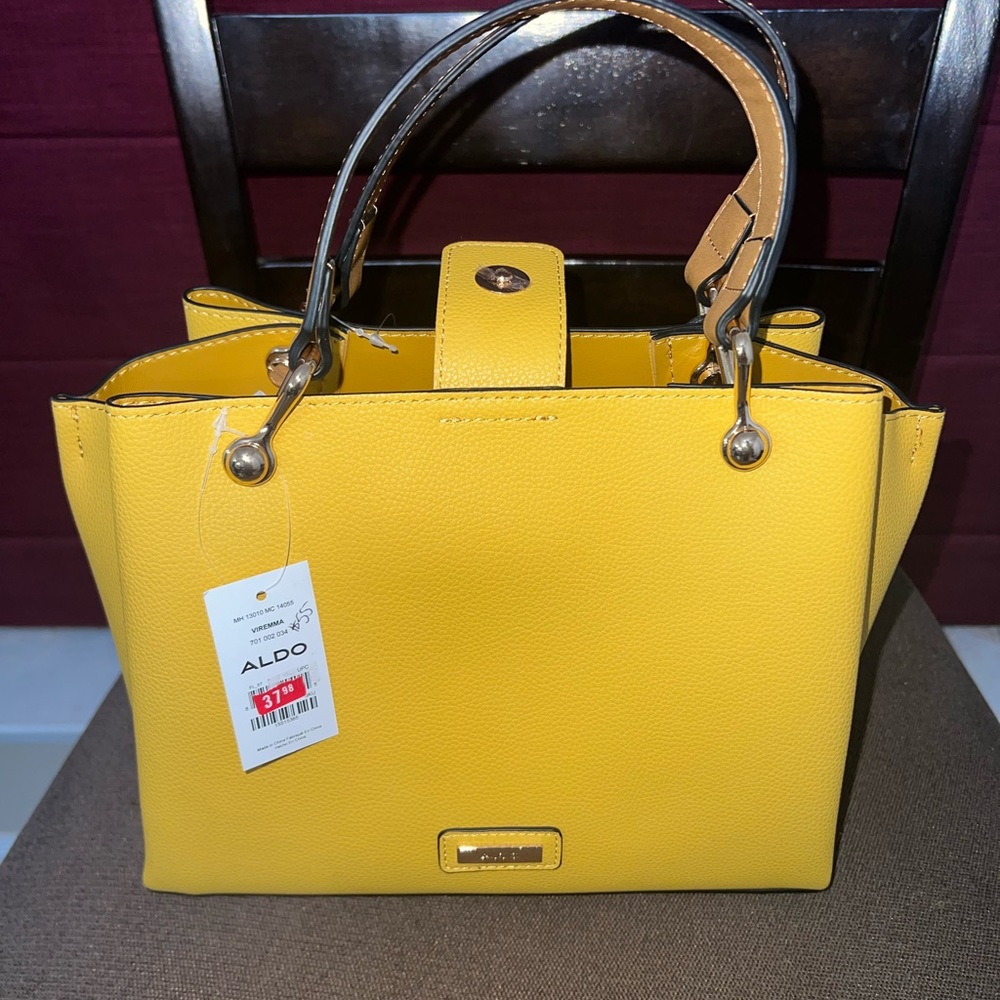 Aldo Mustard Yellow purse. New with tags